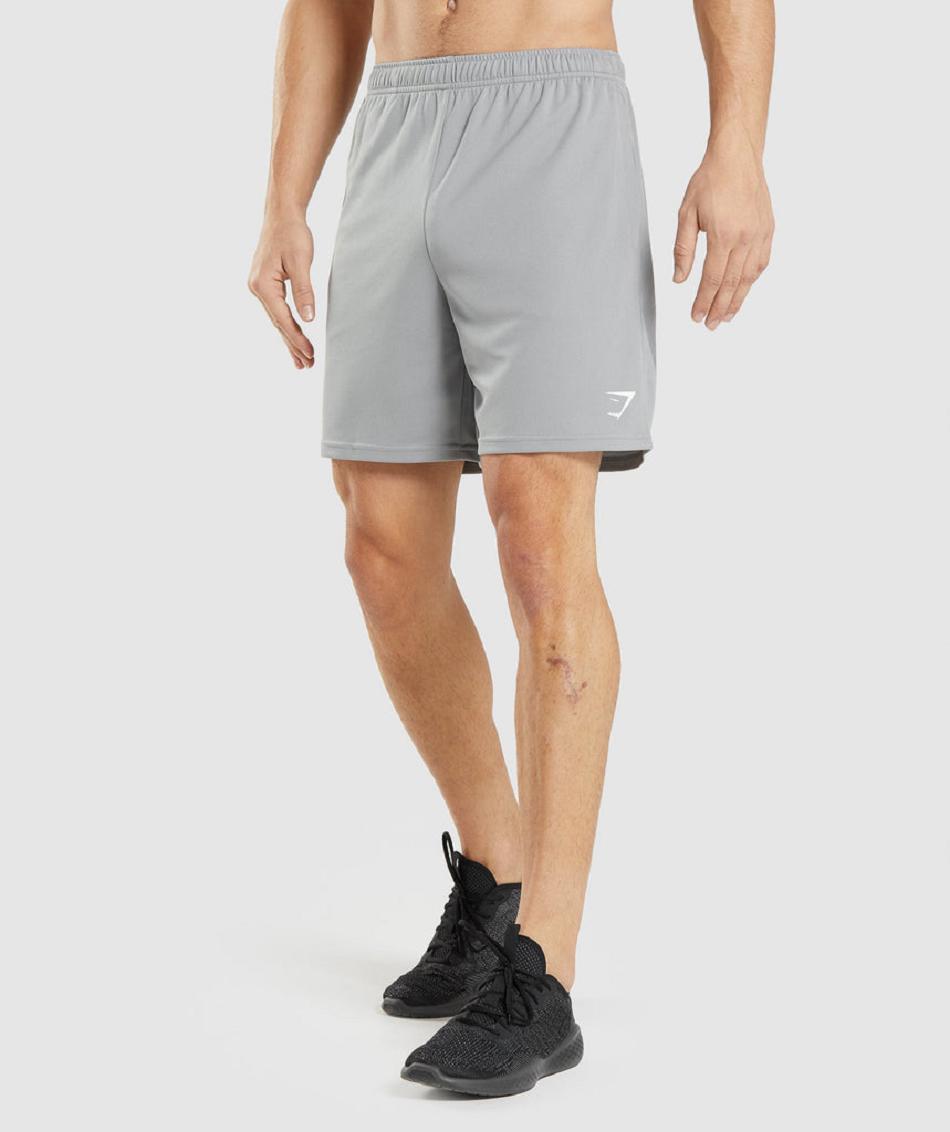 Gymshark Arrival Pletene Muške Kratke Hlače Sive | HR 2886JPQ